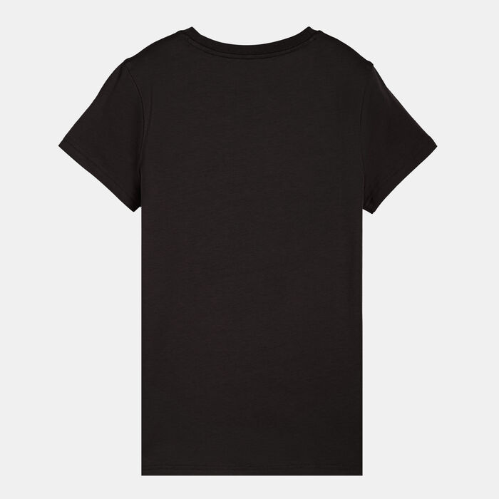 بوما تيشيرت إسينشالز لوجو لاب للنساء أسود image number 1