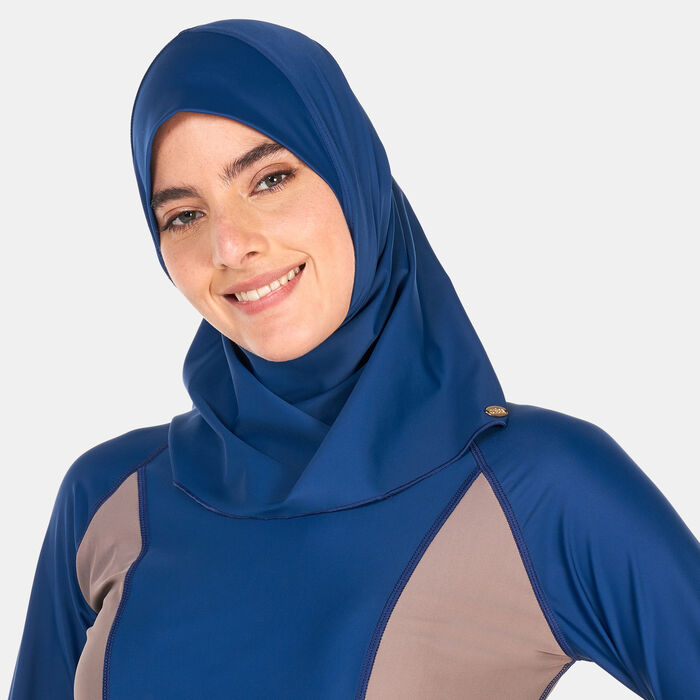 كويغا حجاب السباحة بيسلي للنساء أزرق image number 0