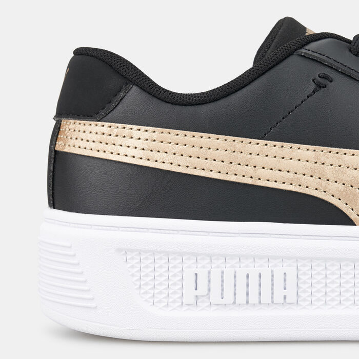 بوما حذاء سماش بلاتفورم v3 سبيس ميتالكس للنساء أسود image number 4