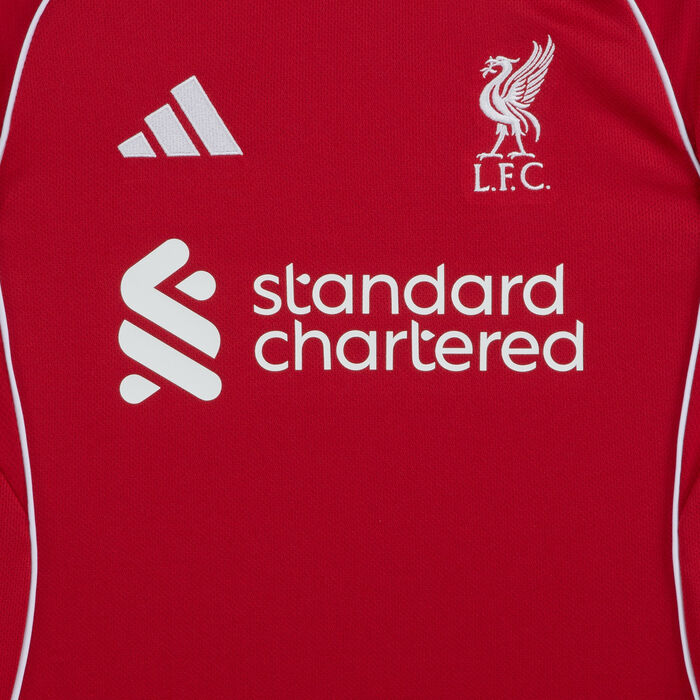 اديداس تيشيرت كرة القدم ليفربول 25/26 هوم ريبليكا للأطفال أحمر image number 2