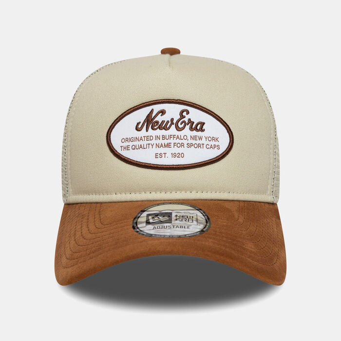 نيو ايرا قبعة أوفال باتش كامو تراكر للرجال بيج image number 0