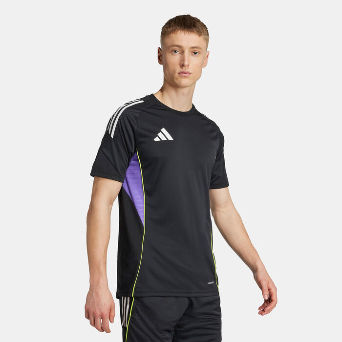 اديداس تيشيرت تمرين كرة القدم تيرو 25 كومبتيشون للرجال أسود image number 3