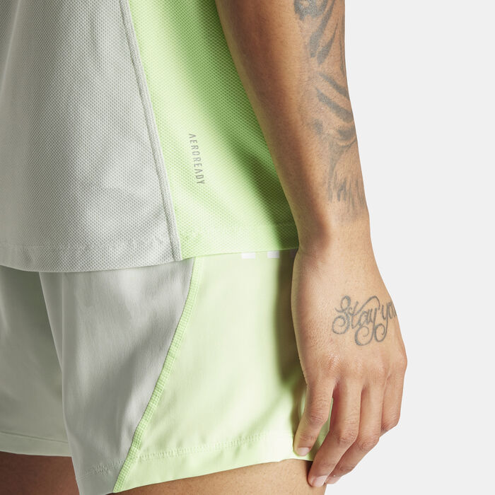 اديداس تيشيرت اون ذا رن كلربلوك للرجال أخضر image number 3