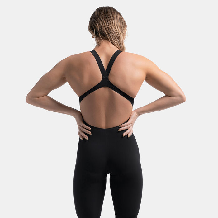 سبيدو بدلة السباحة فاستسكين LZR بيور فالور 2.0 نيسكين للنساء أسود image number 1