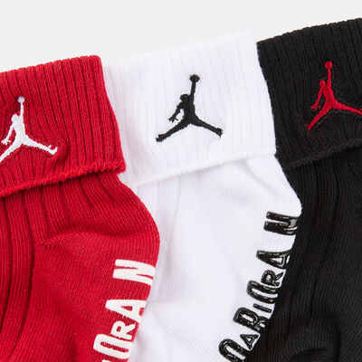 نايكي جوارب جريبر للأطفال (3 أزواج) أحمر