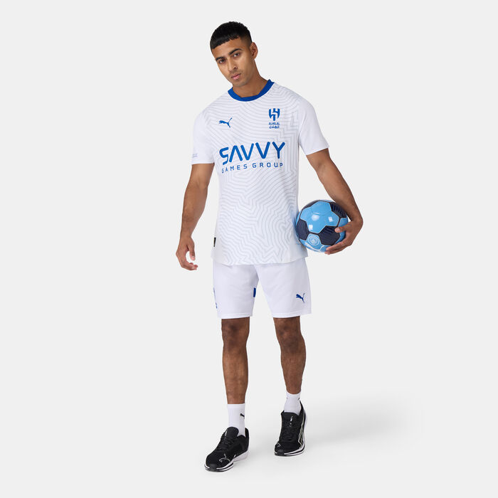 بوما شورت كرة القدم الهلال 24/25 ربليكا للرجال أبيض image number 2