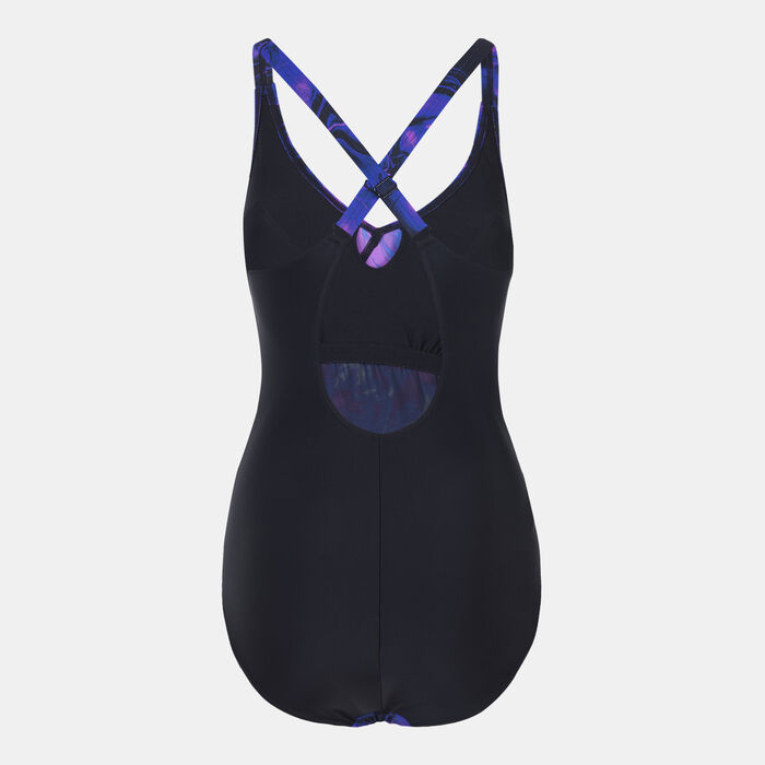 سبيدو بدلة السباحة ليكسي برينتد شيبينج للنساء (قطعة واحدة) بنفسجي image number 1