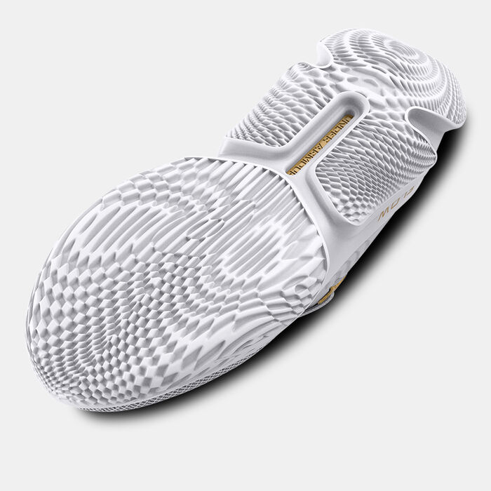 اندر ارمر حذاء كرة السلّة فلو FUTR X 2 للرجال والنساء أبيض image number 4