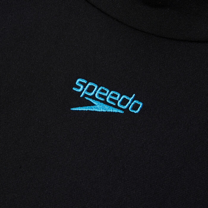 سبيدو تيشيرت السباحة راشجارد ديجيتال بأكمام طويلة للاطفال أسود image number 3