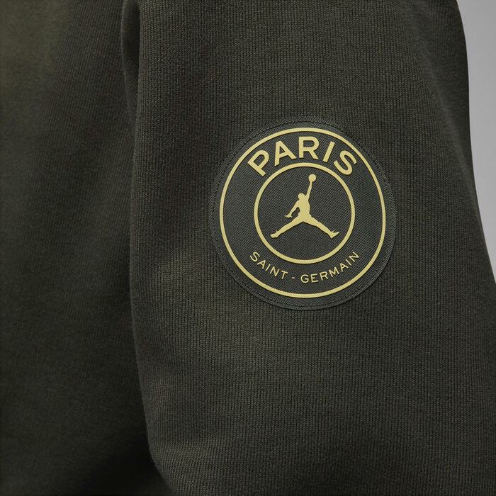 جوردن باريس سان جيرمان هودي بلوفر فليس ووردمارك للرجال أخضر image number 4