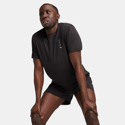 بوما تيشيرت الجري جرافيك للرجال أسود