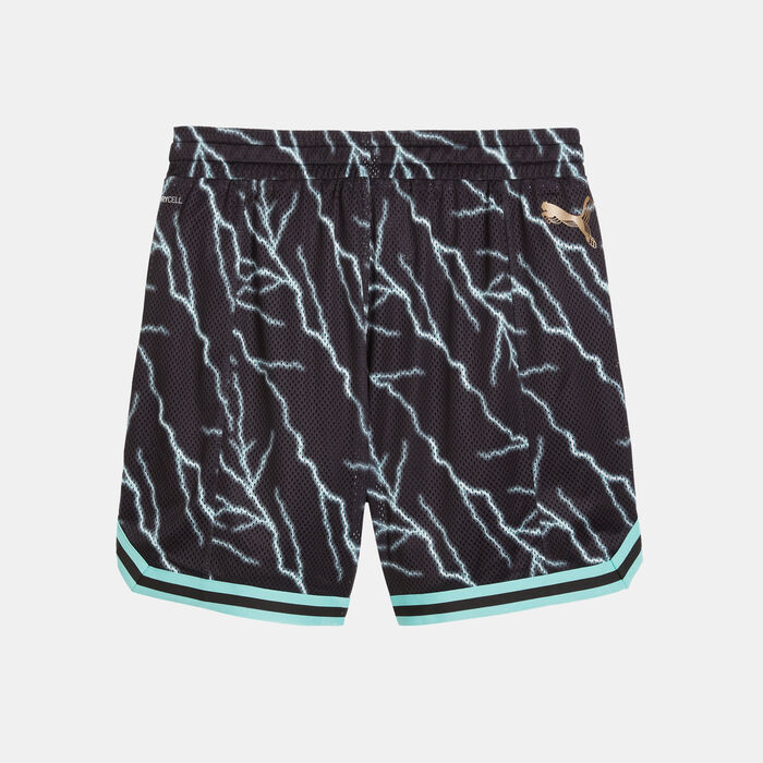 بوما شورت كرة السلة هوبس × هاري بوتر للنساء أسود image number 1