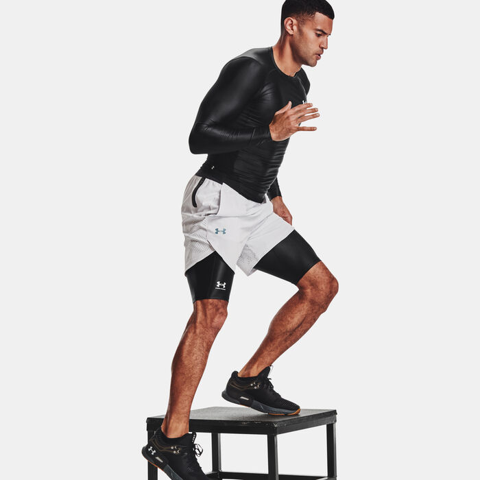 اندر ارمر شورت UA ايسو-تشيل كومبريشن لونج للرجال أسود image number 4