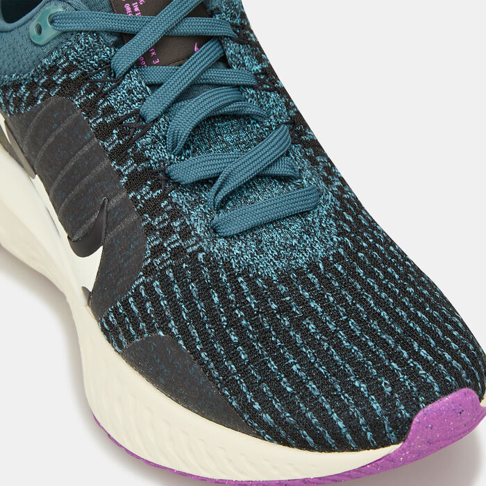 نايكي حذاء رياكت انفينيتي 3 رود رانينج للرجال أخضر image number 5