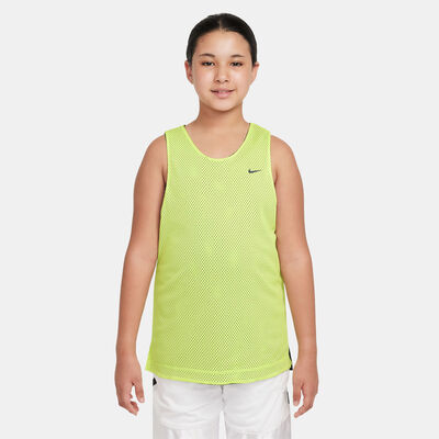 نايكي تيشيرت بلا أكمام كرة السلة دراي-فت للأطفال أخضر