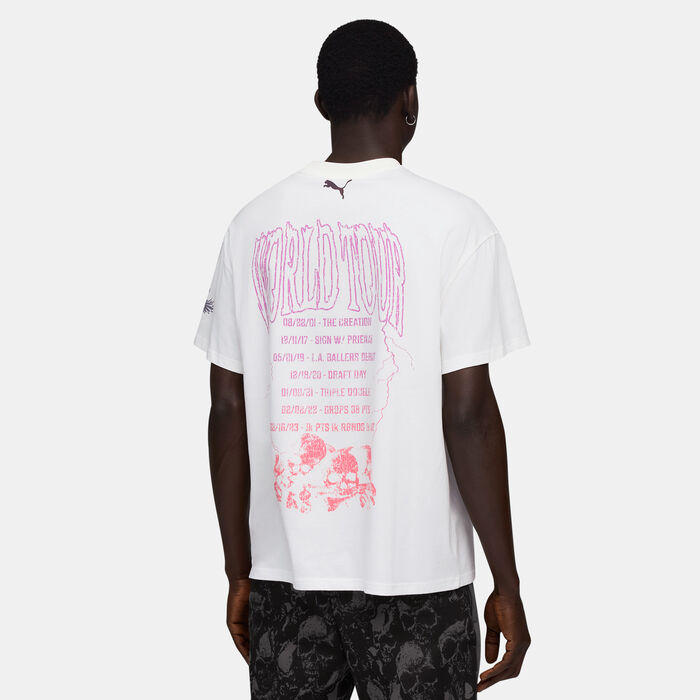بوما تيشيرت لاميلو ورلد تور-نامنت للرجال أبيض image number 1