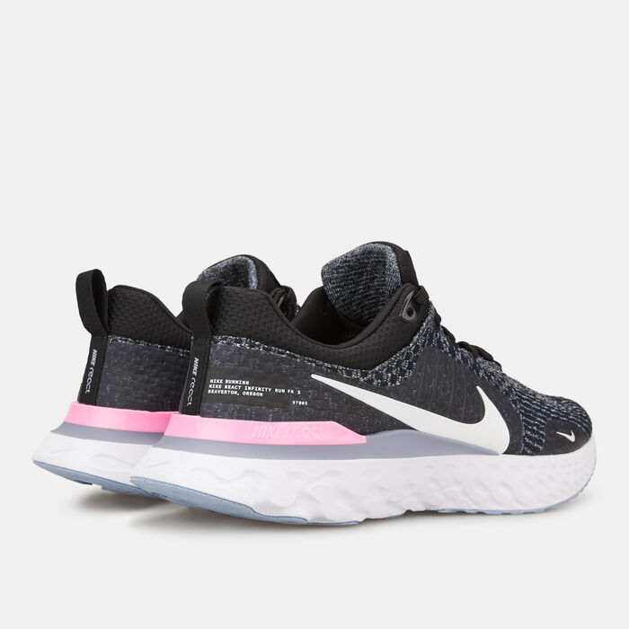 نايكي حذاء رياكت انفينيتي 3 رود رانينج للرجال أسود image number 3