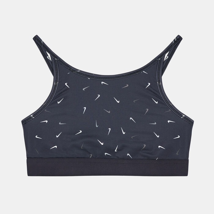 نايكي صدرية رياضية دراي-فت تروفي بدعم متوسط للاطفال الكبار أسود image number 0