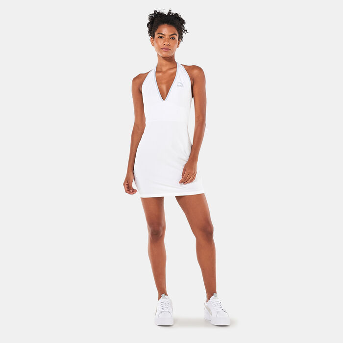 بوما قستان كلاسيكس هالترنك للنساء أبيض image number 0