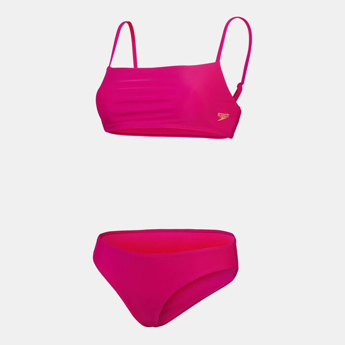 سبيدو طقم بكيني سوليد ثين ستراب للنساء - قطعتان بنفسجي image number 0