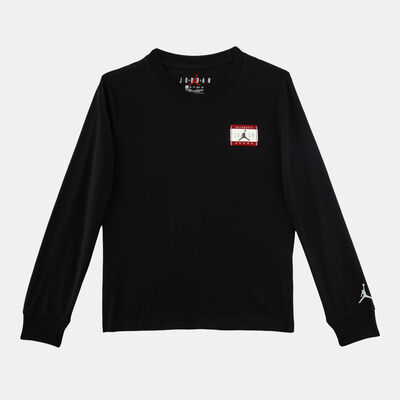 نايكي تيشيرت AJ ليبل للأطفال أسود