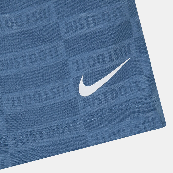 نايكي شورت سبورتسوير دراي-فت تيكستشورد كلوب للاطفال رمادي image number 2